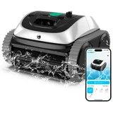 WYBOT C1 Poolroboter mit Akku, 150 Min. Kabellos Poolsauger Poolroboter Boden und Wand, Poolreiniger mit intelligenter Routenplanung, vollautomatische Boden-, Wasserlinien- & Wandreinigung, bis 150 m2