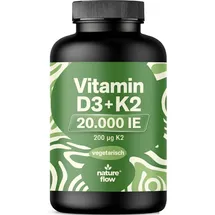 nature flow Vitamin D3 K2 Tabletten 365 St.