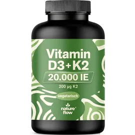 nature flow Vitamin D3 K2 Tabletten 365 St.
