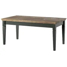 Lomadox Couchtisch Landhaus rechteckig in grün mit Lefkas Eiche Nb., B/H/T: ca. 110/50/60 cm