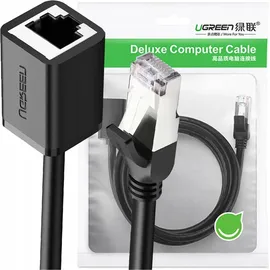 UGREEN Verlängerungskabel Ethernet Kabel, LAN Kabel, Gigabit Netzwerkkabel und RJ45 RJ-45, Schwarz
