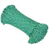 vidaXL Bootsseil Grün 3 mm 100 m Polypropylen 152695