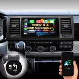 DYNAVIN Android Autoradio Navi für VW T6 Transporter, 9 Zoll OEM Radio mit Wireless Carplay und Android Auto | Head-up Display | Inkl. DAB+: D9-T6 Premium Flex