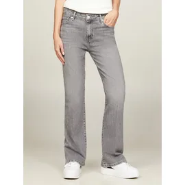 Tommy Hilfiger Bootcut-Jeans mit Bügelfalten grau