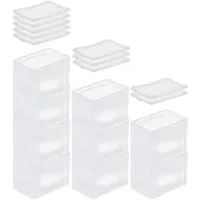Proregal SuperSparSet 10x Transparenter Eurobehälter BasicLine mit geschlossenem Griff