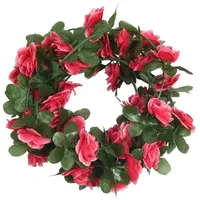 VidaXL - Weihnachtskränze 6 Stk. Frühlingsrosen Rot 250 cm