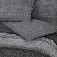 VidaXL Bettwäsche-Set Dunkelgrau 140x200 cm Baumwolle