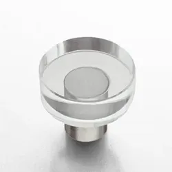 Design Möbelknopf 30mm, kristall klar