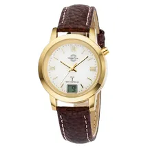 Master Time Funkuhr Leder 34 mm MTLA-10299-13L