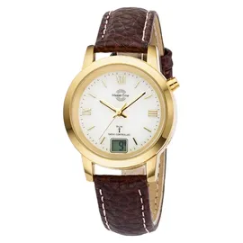 Master Time Funkuhr Leder 34 mm MTLA-10299-13L