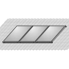 WOLF-Garten Wolf Paket 6,9 m2 mit 3 TopSon F3-1 SM2-2 Regelung, Solarspeicher SEM 2-400