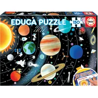 Educa - Kinderpuzzle Sonnensystem | 150 Teile Lernpuzzle | Weltraum Planeten, Kosmos Lernspielzeug | ab 6 Jahren (19584)