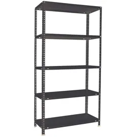 Proregal Schraubregal Panda Tall HxBxT 200x90x50cm | 6 Fachböden Fachlast 100kg | Anthrazit