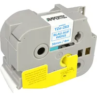 Ampertec P-Touch Band kompatibel zu TZe-263 blau auf weiß