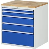 Rau Schubladenschrank Buche-Top und 5 x Schubl.-XL 1x60 1x90 2x150 1x270mm
