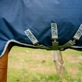 Horseware Ireland Weidedecke Amigo 100g 155 cm Navy/Silber