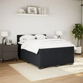 vidaXL Boxspringbett 140 x 200 cm Schwarz