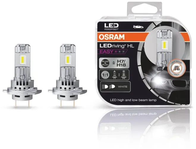 Osram H7 LEDriving HL EASY 64210DWESY LED H7/H18 PX26D/PY26D-1  12V 2er Set