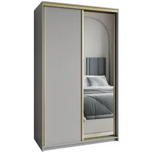 masseno Schwebetürenschrank TAVI 120 x 205 x 60 cm Grau
