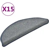 vidaXL Stufenmatte 56 x 17 cm Hellgrau/Blau
