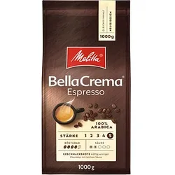 Melitta BellaCrema Espresso Espressobohnen Arabicabohnen kräftig 1,0 kg