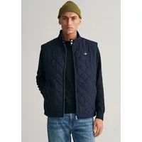 GANT Steppweste QUILTED WINDCHEATER (1-tlg) blau S