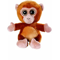 Bauer - Blickfänger Glitzer Plüschtier - Affe (braun, 20cm)