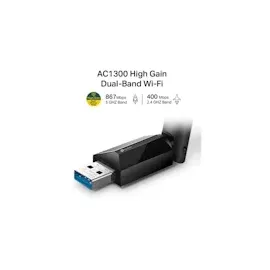 TP-Link Archer T3U Plus AC1300 WLAN-Adapter 2.4GHz/5GHz WLAN USB-A 3.0 Stecker
