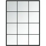 vidaXL Wandspiegel 80 x 60 cm Schwarz