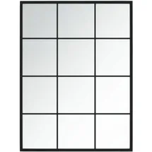 vidaXL Wandspiegel 80 x 60 cm Schwarz