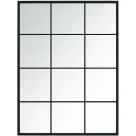 vidaXL Wandspiegel 80 x 60 cm Schwarz