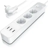 Steckdosenleiste Mehrfachsteckdose Steckerleiste 3680w, 3-fach - Bearware
