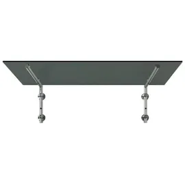 Buylando Vordach 120 x 131 x 90 cm grau