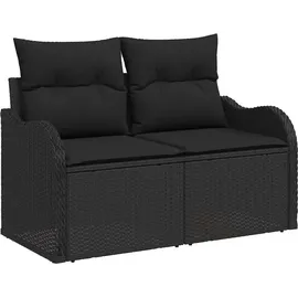 vidaXL Garten-Lounge-Set 6-tlg. schwarz