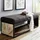 Wohnling Sitzbank 105 x 40 x 40 cm schwarz / schwarz
