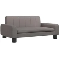 vidaXL Kindersofa, Couch für Kinder, Kindercouch mit runden Kanten, Kindersessel Minisofa Polstersofa Kindermöbel Sofa Kinderzimmer, Taupe Stoff