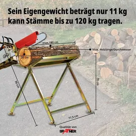 Grafner Sägebock Stahl 70 cm rot klappbar