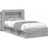 vidaXL Bettgestell 100 x 200 cm Grau