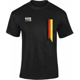 Deutschland Trikot WM 2026 - T-Shirt Herren & Damen - Germany Fußball - Fanartikel Weltmeisterschaft- schwarz L - L