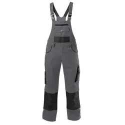 Latzhose, dunkelgrau/schwarz, Größe 106 - grau - 106
