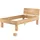 Erst-Holz Hohes, stabiles Massivholzbett 120x220 für XXL-Gewicht Seniorenbett Zubehör wählbar V-60.81-12-220 Rollrost inkl.