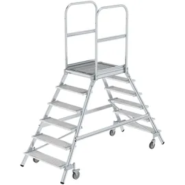 MUNK Aluminium-Podestleiter 6 Stufen (51206)