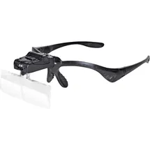 Rona 450989 450989 Kopflupe mit LED-Beleuchtung, mit Clip, mit Beleuchtung Vergrößerungsfaktor: 1 x, 1.5 x, 2 x, 2.5 x, 3.5 x