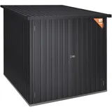 Hoggar - Fahrradgarage Metall 3 Fahrräder 3,2m2 Arth – 163x204x163cm - 4 Fahrradspuren Enthalten - Breite Doppeltüren