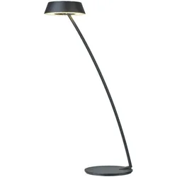 Oligo Glance LED Tischleuchte gebogen schwarz matt