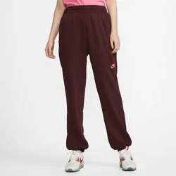 NIKE Sportswear Oversized Fleece Hose Damen burgundy crush L