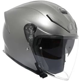 AGV K5 Jet Evo E2206, Motorrad Jet-Helmet, Unisex, Matt Luna Grey, XS