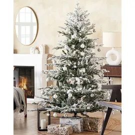 Beliani Künstlicher Weihnachtsbaum Weiß 180 cm
