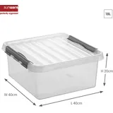 SUNWARE Aufbewahrungsbox Q-line 18L transparent