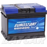 EUROSTART Starterbatterie 12V 55 Ah 540A ersetzt 52Ah 54Ah 58Ah 60Ah 62Ah 65Ah